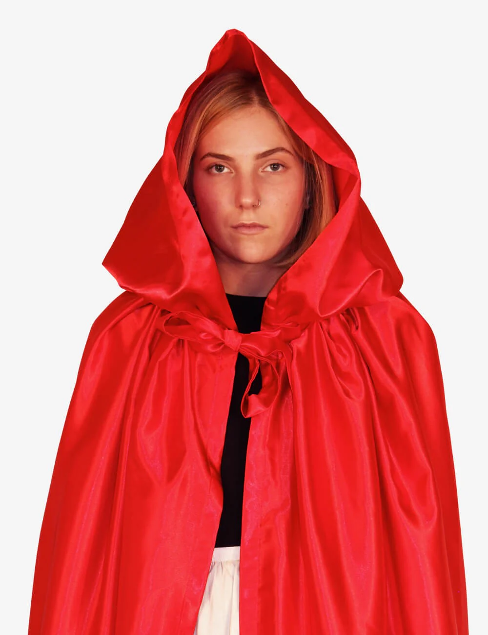 Mantello Unisex Con Cappuccio - Rosso - Image 6